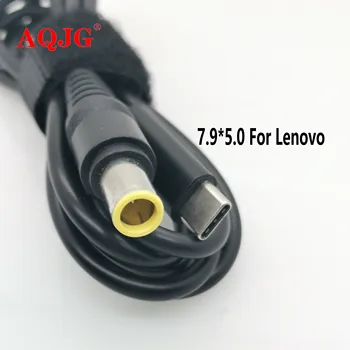 USB Tipo C PD Įkrovimo Kabelis, Laidas, nuolatinės Srovės Maitinimo Adapteris Jack Converter 10 Žvakės Vyrų Lenovo Asus Dell Hp Nešiojamas Įkroviklis