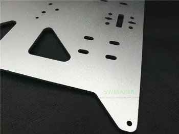 Anoduoto Aliuminio lydinio, šildomos lova paramos Y vežimo dėklas Reprap Prusa i3/Anycubic MEGA i3 3D spausdintuvas