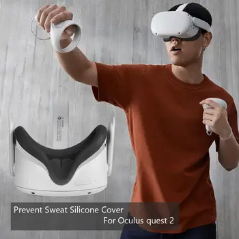 All-in-one Silikono Padengti Patvarus, Patogus užrištomis akimis Juostelės Anti-off Vertus Karka Dirželis Nustatyti Oculus Quest 2 VR Akiniai