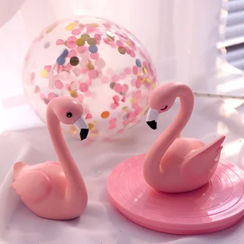Flamingo Tortas Topper Vestuvių Statulėlės Dalyvavimas Apdaila, Jubiliejus, Vaikų, Suaugusiųjų Gimtadienio Tortas Dekoravimo Įrankių Rinkinys