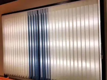 Modernus Elegantiškas Vertikalios Žaliuzės šviesos perdavimo audinio vertikalios užuolaidų ekrano vienspalviai voile Užuolaidų dizainas, Užuolaidų balkono kambarį biuras