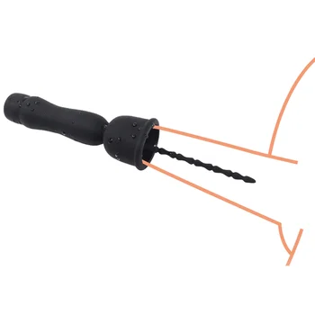 USB įkrovimo vyrų šlaplės garso dilator vibruojantis varpos žvakės blizgesys rankovės silikono šlaplės skambėjo plug suaugusiųjų žaislai vyrams