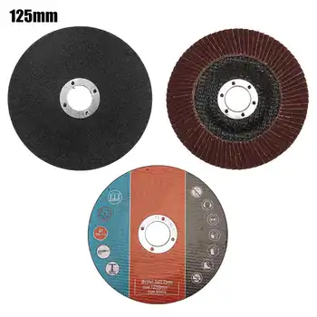 3 in 1 100/125mm Šlifavimo Diskas + Žaliuzės Varantys + Gabaliuką galandimo, Šlifavimo Rato Volframo Plieno Frezavimo Įrankis Metalo Karbido