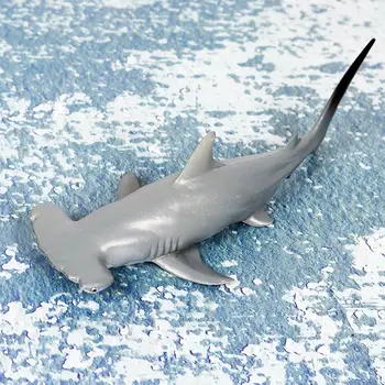 Oenux Sea Life Gyvūnų Hammerhead Ryklių Modelis Jūrų Gyvūnų Banginis Ryklys, Kietojo PVC figūrėlių Kolekcija Žaislas Vaikams Dovanų
