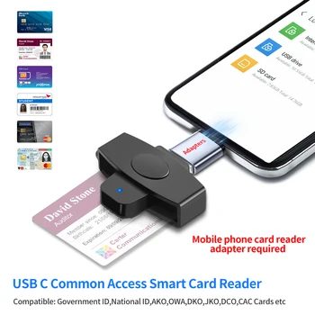 Rocketek USB 2.0 smart Card Reader atminties ID Banko EMV elektroninių DNIE dni pilietis sim cloner jungtis kompiuterio PC adapteris