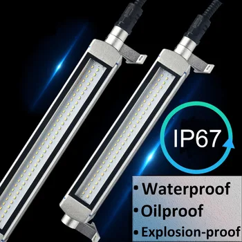 CRUBON IP67 atsparus Vandeniui Oilproof CNC Darbo Žibintai 24V / 220V LED Mašina Metalo Sprogimo Įrodymas, 360 Laipsnių Sukimosi Darbo Lempos