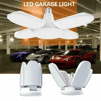 60W E27 LED Lemputės su 246 Led Ventiliatoriaus Mentes Lankstymo Šviesos diodų (LED) Lempos, Lauko Garažas Parduotuvę Namuose Lempos