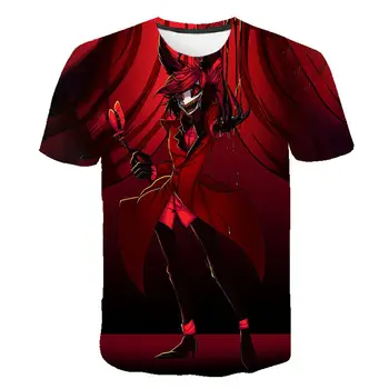2020 Naujas Hazbin Cosplay Hotel T-shirt Charlie T-shirt Dulkių Alastor Vaddie T-shirt 3D T-shirt suaugusiųjų Helovinas kostiumas