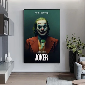 Joker Klasikinio Filmo Plakatas Aliejaus Tapyba, Drobės Tapybai Plakatus Spausdina Cuadros Sienos Menas Nuotraukas Kambarį Dekoro