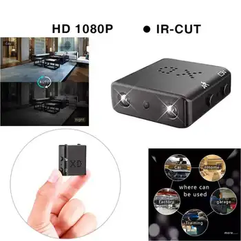 Mini Kamera Full HD 1080P Stebėjimo Kamera, Naktinio Matymo Mikro Kamera Judesio Aptikimo IR-CUT Saugumo kamerų Vaizdo Įrašymo Cam