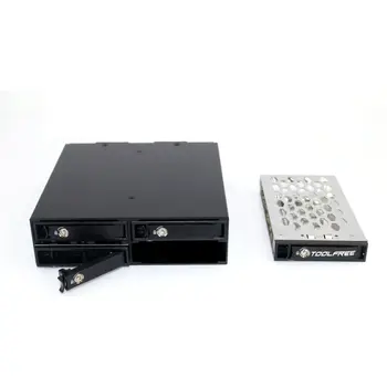 TOOLFREE 4 x 2,5 colių Optinis įrenginys Bay 6G 12G SATA užrašas 6Gbps/MiniSAS HDD Rėmelis Mobile Rack SATA Kietojo Disko Dėžutė Dėklas Stotis