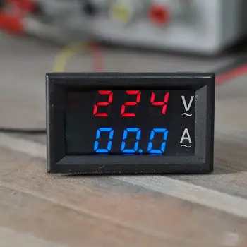 Mini Digital Voltmeter Ammeter DC 100V 10A Skydelis Amp Voltų Įtampa Srovės Matuoklis Testeris Detektorius Skirti 0,56