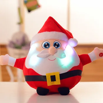 Santa Claus Lėlės Briedžių Lėlės Pliušinis Žaislas Briedžių Žaislas su Šviesos Muzika Dainuoti Dainą Žaislai, papuošalai Kalėdų Kalėdinių Chlid