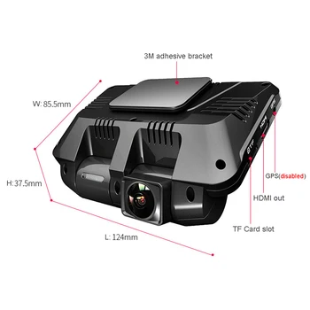 4K Brūkšnys Cam Automobilių DVR Dual Lens FHD 1080P Plataus Kampo WiFi, Automobilių Kameros, Vaizdo magnetofoną, Dashcam 2,7 Colio Su Stovėjimo Stebėti