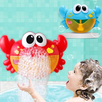 Pučia Nešiojamų Vaikai Elektros Žaislas Vaikams Vonios Žaislas Vonioje Muilo Automatinė Krabų Burbulas Maker 