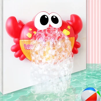 Pučia Nešiojamų Vaikai Elektros Žaislas Vaikams Vonios Žaislas Vonioje Muilo Automatinė Krabų Burbulas Maker 