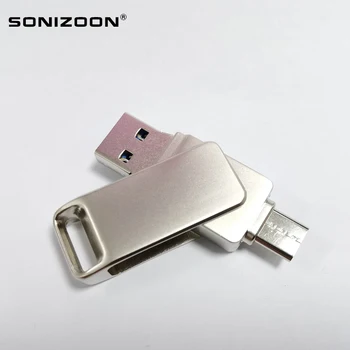 SONIZOON TPYEC USB3.1 OTG, Flash Disko Tipas-C 8GB 16GB 32GB 64GB 128GB 256 GB Stick 3.0 Pendrive Prietaisas