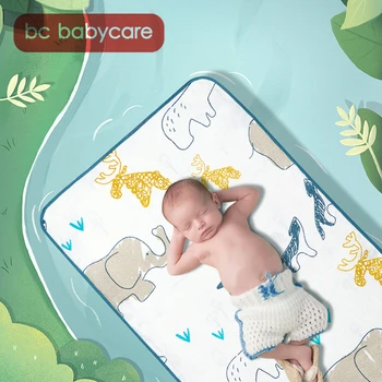 BC Babycare 56*100/65*120cm Universalus Baby Lakštai Animacinių filmų Minkštas Kvėpuojantis Antibakterinis Anti-erkės Nešiojamų Ramės (kiniškosios dilgėlės) Lova, Sofa Kilimėlis