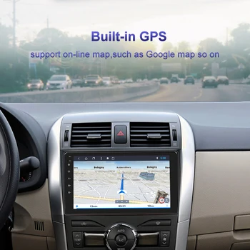 Automobilio Multimedijos Grotuvo Toyota Corolla E140/150 2007-2016 Autoradio 2Din Android 8.1 Automobilį Auto Radijo Navigacijos GPS Stereo