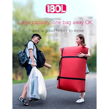 Kelionės krepšys drobės nešiojamų moterims vykti į užsienį bagažo krepšys didelis talpa 40L-180L didelis perkelti namas laikymo maišelis, maišai extra large
