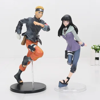 Anime Naruto Shippuden Pav Žaislas Uzumaki Naruto Hinata Hyuuga PVC Veiksmų Skaičius, Kolekcines, Modelis Žaislai 19-25cm