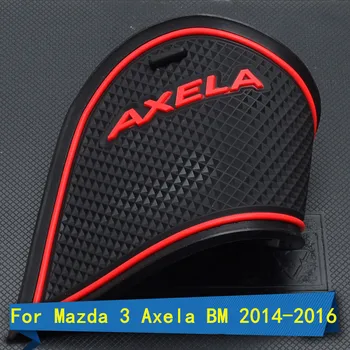 3D Gumos Kilimėlis Mazda 3 Axela BM-2016 m. Durų Plyšį Trinkelėmis Taurės, Pagalvėlės formos Griovelio, Mat Lnterior Anti-Slip Mat Automobilių Reikmenys