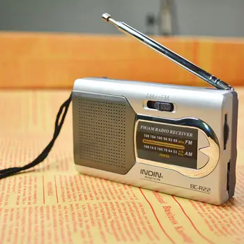 Ryte Walkman Garsiakalbis Žaidėjas BC-R22 Nešiojamą AM / FM Radijo Imtuvas integruotas Garsiakalbis Mini Radijo Naujųjų Metų Dovana