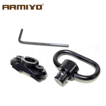 Armiyo 20mm 32mm Greito Atleidimo Nuimti Diržas Swivel Adapteris Tinka Modulinės Fiksavimo Instaliacinės Sistemos Medžioklės Reikmenys m4