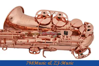 NAUJAS Profesionalus Eb Alto Saxophone Rose Auksą, Padengtą