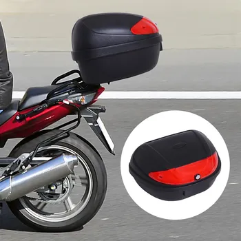 HOMCOM Universalus motociklas kamieno 52L su raktais ir aksesuarai Topcase motociklo šalmas motociklų atveju mopedas Motoroleris
