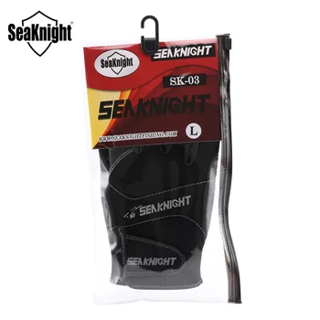 SeaKnight SK03 Sporto Odos Žvejybos Pirštinės 1Pair/Daug Patvarus, 3 Pusės Piršto Anti-Slip Pirštinės Neopreno PU Lauko Žvejybos Reikmenys