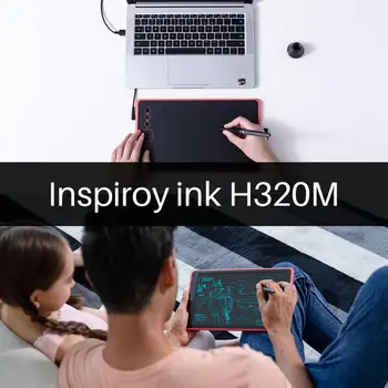 Huion H320M Grafinis Piešinys Planšetinis kompiuteris ir LCD Skaitmenine Rašymo Lenta Tablet HadWriting Padas su Baterija-nemokamai Plunksna, skirta 