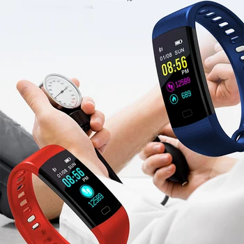 LIGE Naujas Smart Watch Vyrai Moterys Veikia Laipiojimo Jojimo Multi-Funkcija Pedometer Širdies ritmas, Kraujo spaudimo monitorius Smartwatch+Box