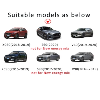 Volvo s60 xc60 s90 xc90 v60 v90 belaidis kroviklis automobilinis įkroviklis mobiliojo telefono greito įkrovimo 2016 2019 QC3.0 quickcharger