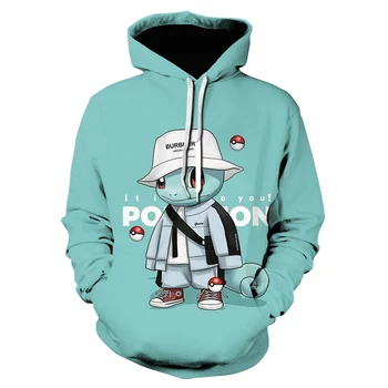 Karšto Pokemon Vyrų Naujas Prekės ženklas Hoodie Šviesos Jersey Hoodie Palaidinukė Atsitiktinis Anime Hoodie Vyrų Streetwear Puloveris Cosplay Kailis