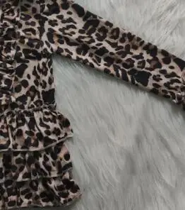 2020 naujausios konstrukcijos merginos megztinis su gobtuvu leopard print vaikų keitimas stiliaus merginos gali būti suporuotas su bet mados cardigan