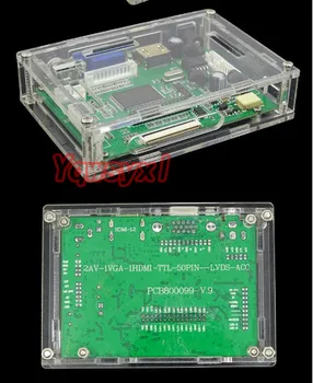 Yqwsyxl už PCB800099 vairuotojo lenta VGA skaidrų langelį HDMI akrilo plastiko lukštais LVDS valdiklio tvarkyklę valdybos apsauginį kiautą