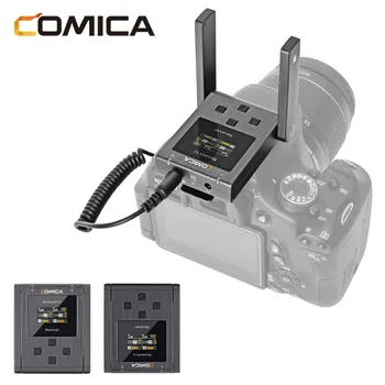 Comica BoomX-U Bevielis Mikrofonas U1 U2 Transliavimo Lygio Mic Mini UHF Siųstuvai Imtuvo Rinkinys, fo