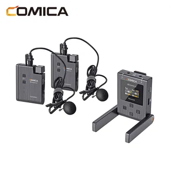 Comica BoomX-U Bevielis Mikrofonas U1 U2 Transliavimo Lygio Mic Mini UHF Siųstuvai Imtuvo Rinkinys, fo