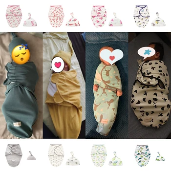 Kūdikių Naujagimių Suvystyti Wrap Medvilnės Kūdikių Priėmimas, Antklodė, Patalynė Animacinių filmų Cute Kūdikių miegmaišis, skirtas 0-6 Mėnesių