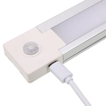 34/50/70CM pagal kabineto šviesos diodų (LED) Virtuvės Patalpų Sieniniai šviestuvai pir judesio daviklis-Ultra plonas USB Įkrovimo