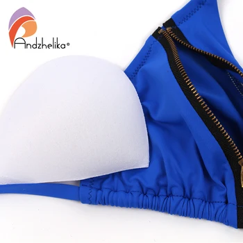 Andzhelika Seksualus Užtrauktukas Bikini Moterims Brazilijos Maudymosi Kostiumėlį Dviejų Dalių Bikini Komplektas 2021 M. Vasarą Backless Paplūdimio Maudymosi Kostiumėliai