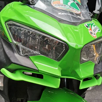 Motociklo Anglies Priekinio Lauktuvės Aerodinaminis Winglets ABS Plastiko, Dangtelis Apsaugos Apsaugai Shell Kawasaki Ninja 400 m. 2018 m. 2019 m.