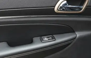 Dodge Įkroviklis Durango RAM (2011-2020 m.) Langų Pakėlimo Mygtuką, Apdailos Dangtelio Apdaila Lipdukas Automobilių Reikmenys ABS Anglies Pluošto