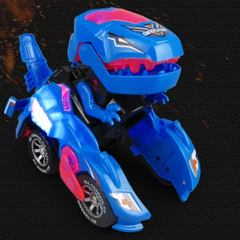 2020 Naujų Dinozaurų Keičia Automobilio LED Mirksi Automobilių Žaislas Transformacijos RC Automobilis Su Nuotolinio Valdymo Dovanų Vaikščioti Vaikas