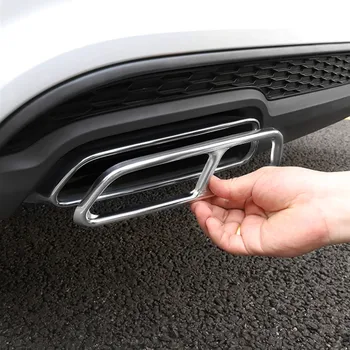 Nerūdijančio Plieno Uodega Gerklės Vamzdis Modifikuotų Padengti Apdaila Audi A6 C7 2016-2018 Automobilių Išmetamųjų Dujų Uodega, Vamzdžiai, Apdailos Rėmas