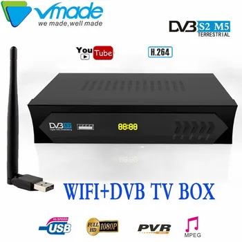 Ispanija HD DVB S2 M5 Skaitmeninės palydovinės imtuvas MPEG-2/4 H. 264 Set Top Box parama 