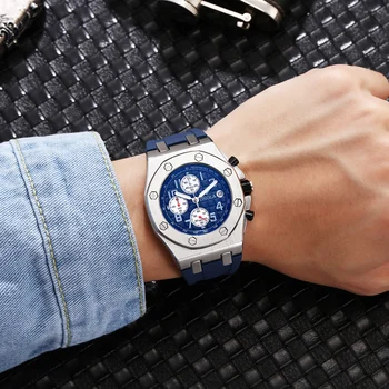 ONOLA Prabangos prekės ženklo Mados karių Žiūrėti 2019 disigner madingas Laikrodis laikrodis atsparus Vandeniui daugiafunkcį kvarciniai laikrodžių Vyrams