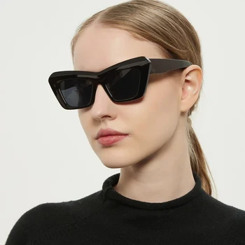 Peekaboo didelis rėmas cat eye akiniai moterų uv400 moteriški akiniai nuo saulės 
