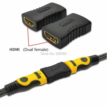 1000Pcs/daug HDMI Moterų ir Moterų F/F Jungtis Extender Adapter Išplėtimo Jungties HDTV 1080P HDCP
